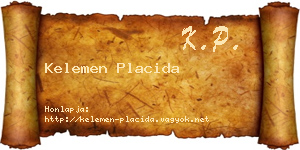 Kelemen Placida névjegykártya